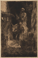 KG 09960
<br/>
Oosters straatje met man op ezel
<br/>
<em>Bauer, Marius (1867-1932)</em>